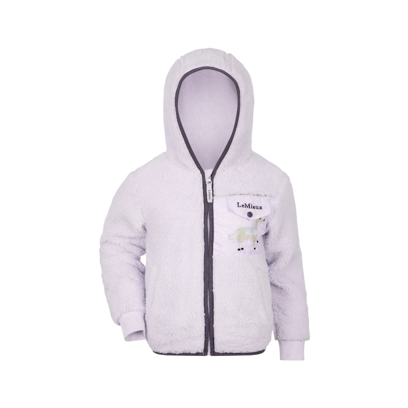 Lemieux - Mini Teagan Lemon Lilac children's fleece jacket 