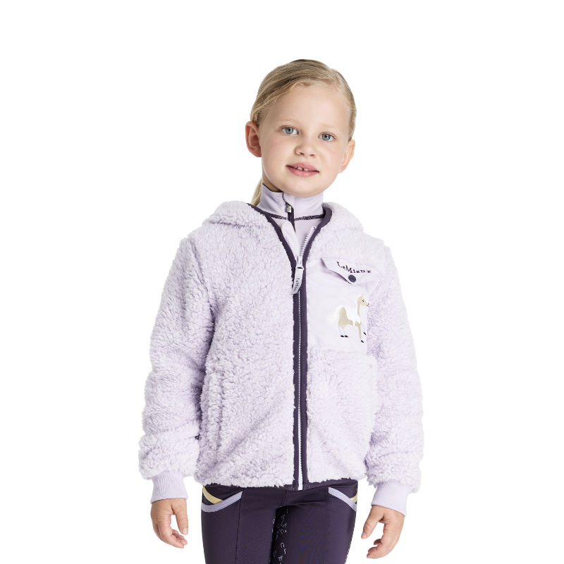 Lemieux - Mini Teagan Lemon Lilac children's fleece jacket 