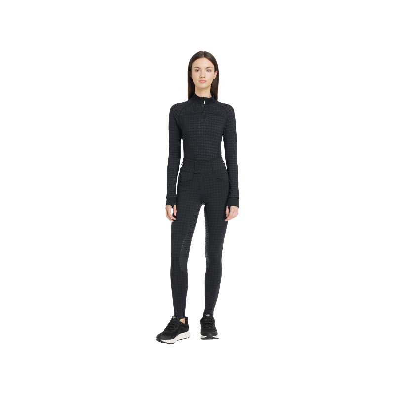 LeMieux - Legging d'équitation femme Aspen pied-de-poule full grip | - Ohlala