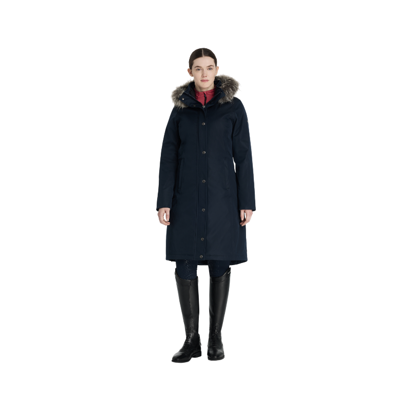 LeMieux - Women's Anya long waterproof riding coat navy | - Ohlala