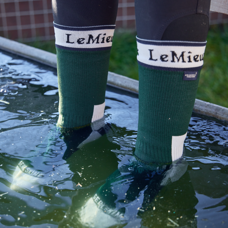 LeMieux - Calzini da equitazione impermeabili Sealskinz verde | - Ohlala