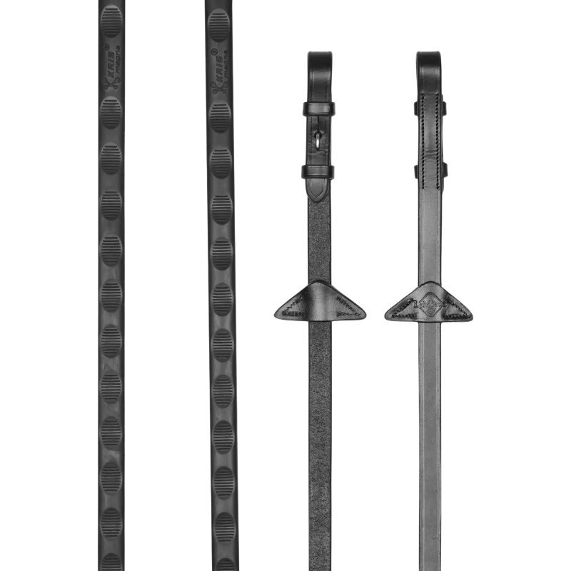 Lemieux - Magna Grip Reins black/ silver | - Ohlala