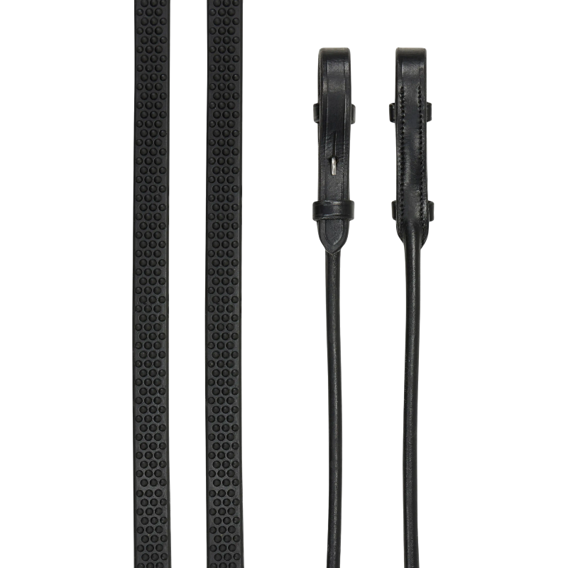 Lemieux - Rolled Reins black/ silver | - Ohlala