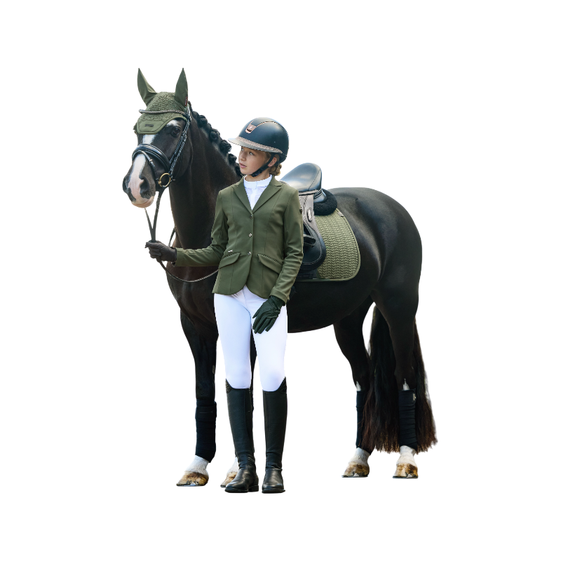 LeMieux - Tapis de dressage Square Essence pine vert | - Ohlala