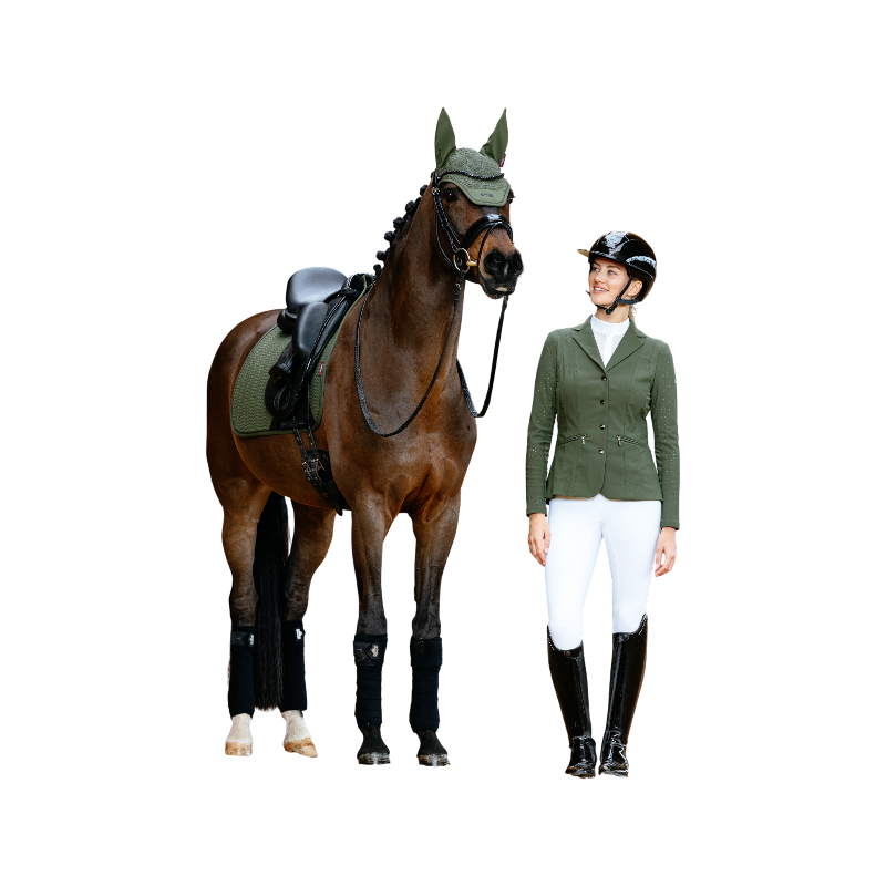 LeMieux - Tapis de dressage Square Essence pine vert | - Ohlala