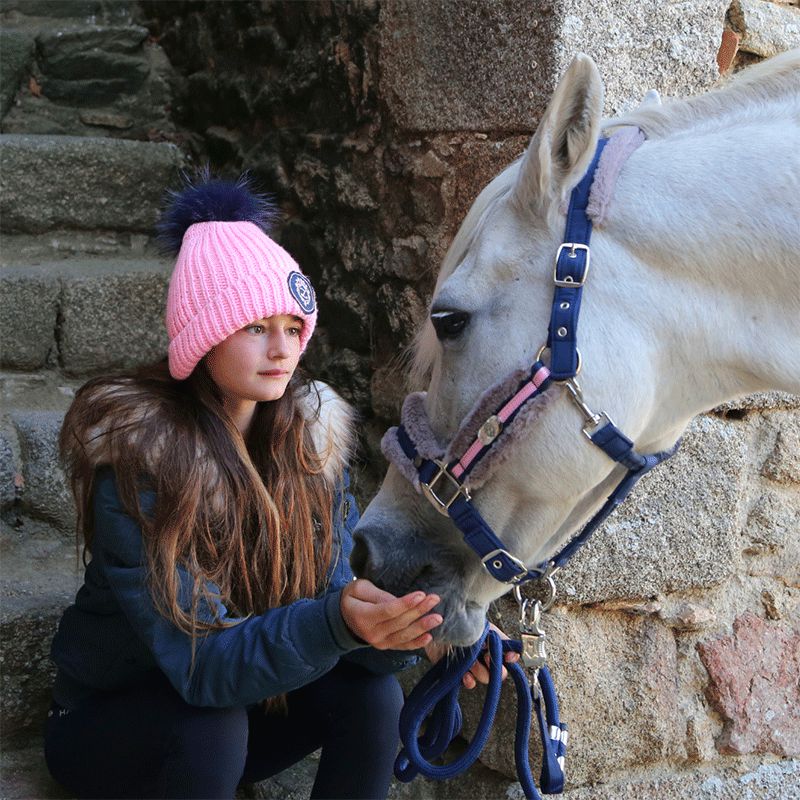 Les poneys de Zoé - Licol et longe #Mymagicponey marine/ rose | - Ohlala