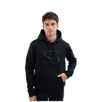 SG - Sweat à capuche unisexe Lusso noir | - Ohlala