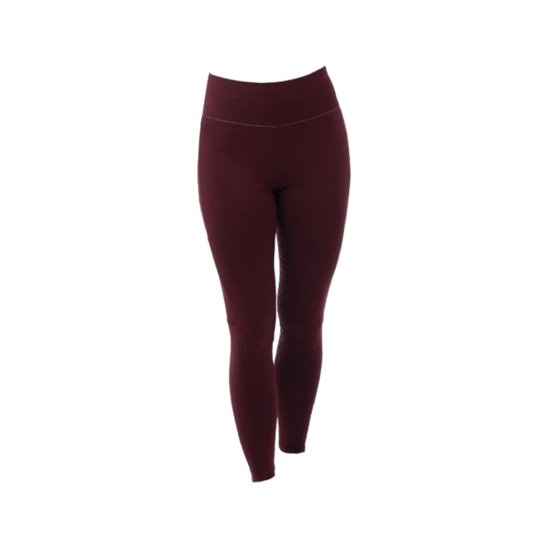 Equithème - Lyly burgundy full grip women's riding leggings 