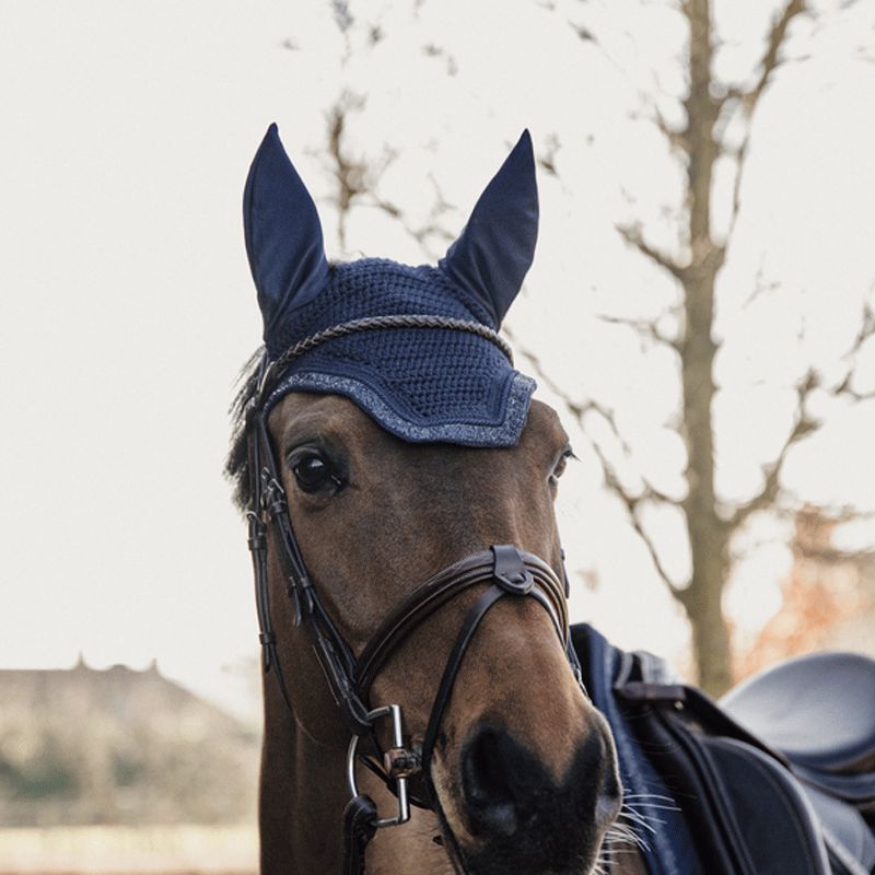 Kentucky Horsewear - Bonnet pour cheval Wellington Glitter Stone marine | - Ohlala