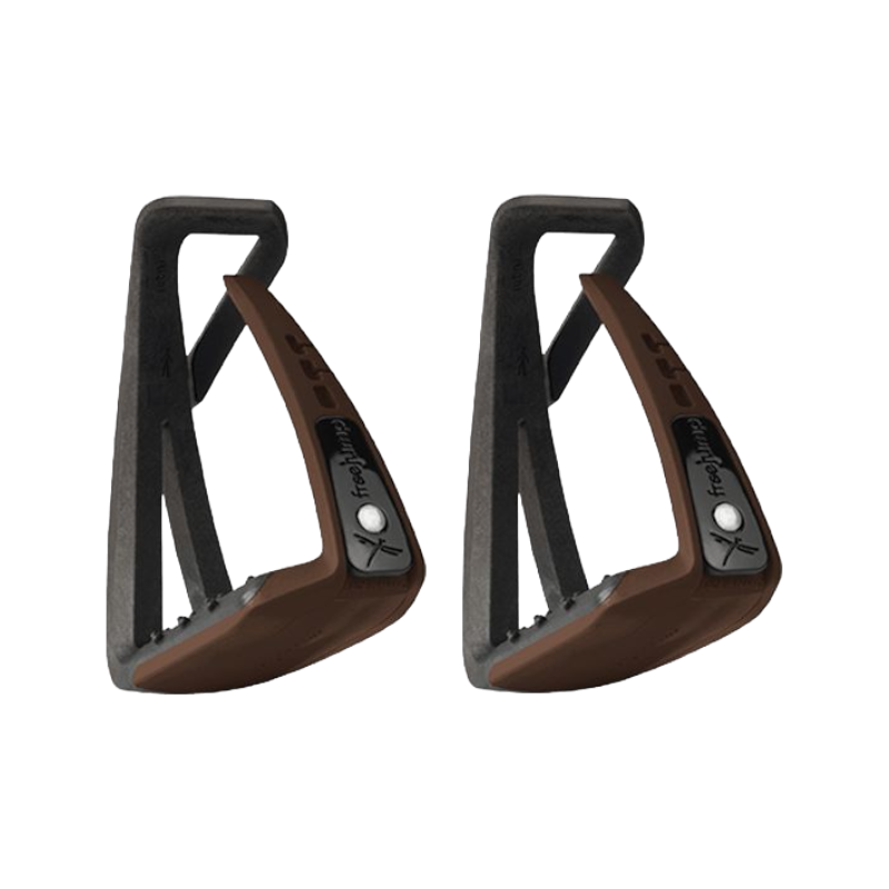 Freejump - Soft'Up Lite Stirrups Black / Choco