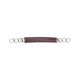 Metalab - Gourmette en inox et cuir havane | - Ohlala
