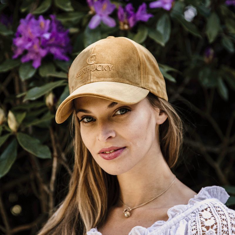 Kentucky Horsewear - Casquette Velvet moutarde | - Ohlala