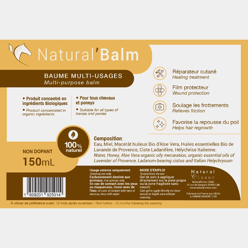 Natural' Innov - Baume cicatrisant Natural'Balm 150ml | - Ohlala