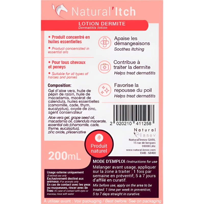 Natural' Innov - Anti-itch dermatitis lotion Natural'Itch 200ml