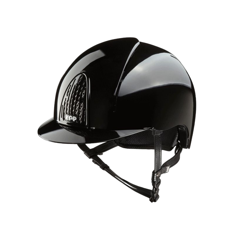 KEP - Casque d'équitation Smart polish noir visière standard | - Ohlala