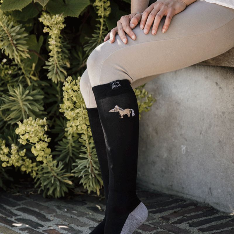 Kentucky - Chaussettes d'équitation Sammy noir | - Ohlala