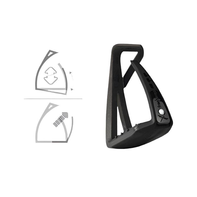 Freejump - Soft'Up Lite Stirrups Black / Black