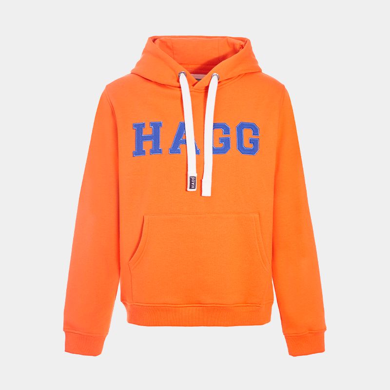 Hagg - Sweat hoodie à capuche orange | - Ohlala
