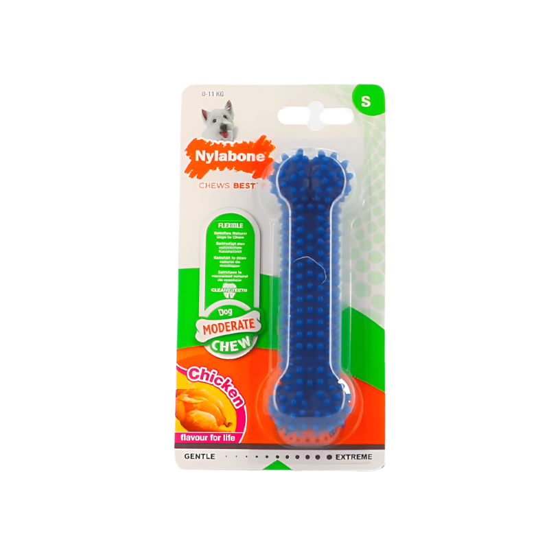 Nylabone - Os à mâcher pour chien  moderate dental chew Chicken