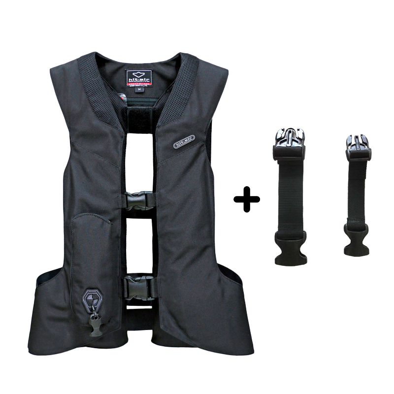 Hit Air - Lightweight airbag vest pack 2 black + extensions 
