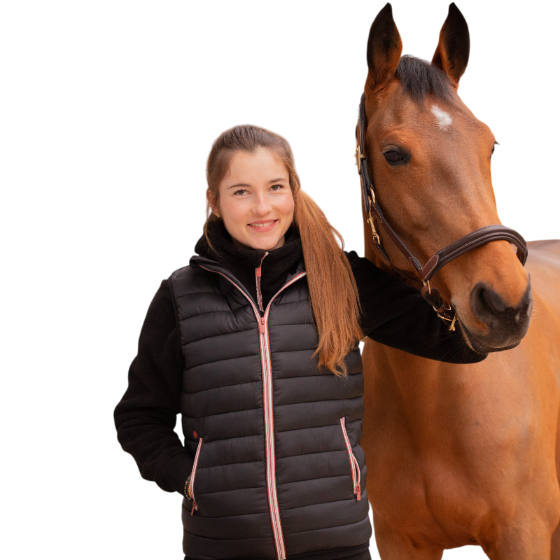 Paddock Sports - Unisex sleeveless down jacket Black Macaron 