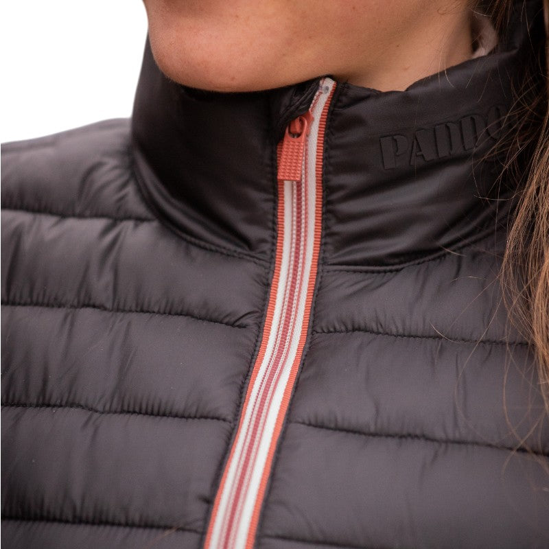 Paddock Sports - Unisex sleeveless down jacket Black Macaron 