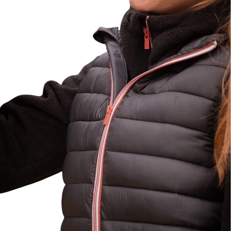 Paddock Sports - Unisex sleeveless down jacket Black Macaron 
