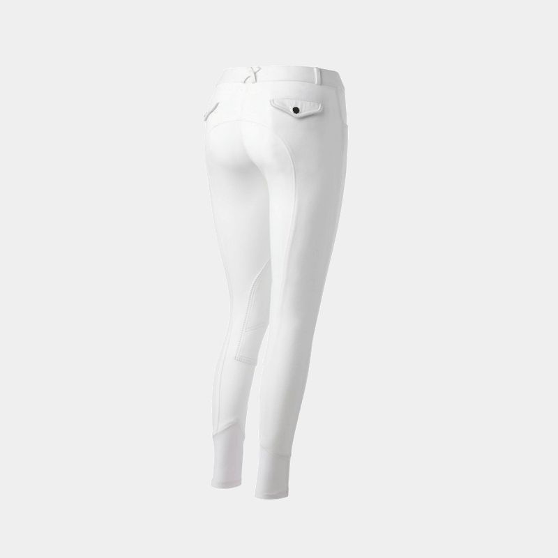 Equithème - Pantalon d'équitation Pro femme blanc | - Ohlala