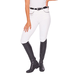 Harcour - Women's Jaltika fix system grip riding breeches white | - Ohlala