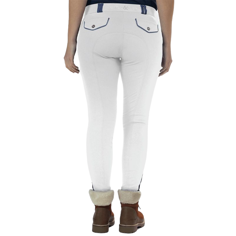 Flags &amp; Cup - Girls' white Orillia riding pants