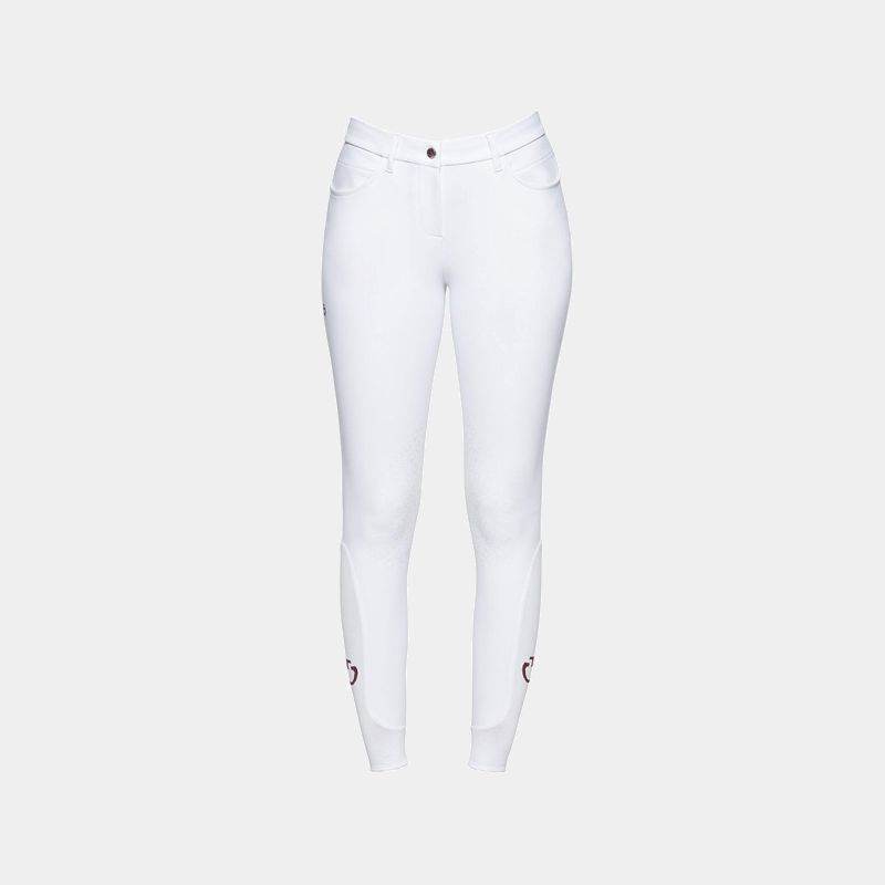 Cavalleria Toscana - Pantalon d'équitation femme Grip Blanc | - Ohlala