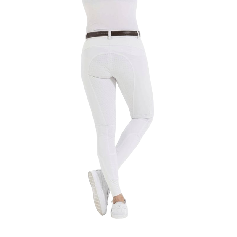 Equithème - Pantalon d'équitation full grip femme Kendal blanc | - Ohlala