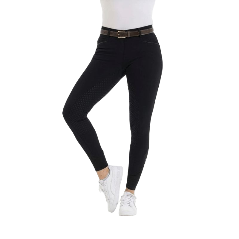 Equithème - Pantalon d'équitation full grip femme Kendal noir | - Ohlala