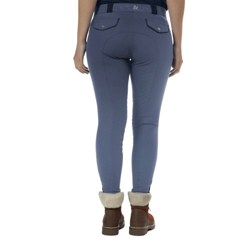 Flags & Cup - Pantalon d'équitation femme Orillia denim