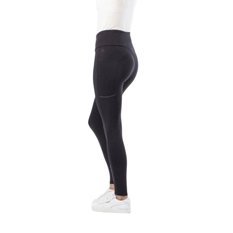 Equithème - Legging d'équitation full grip femme Lyly gris/ violet | - Ohlala