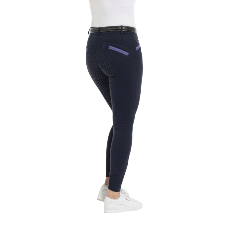 Equithème - Pantalon d'équitation full grip femme Kylie marine | - Ohlala