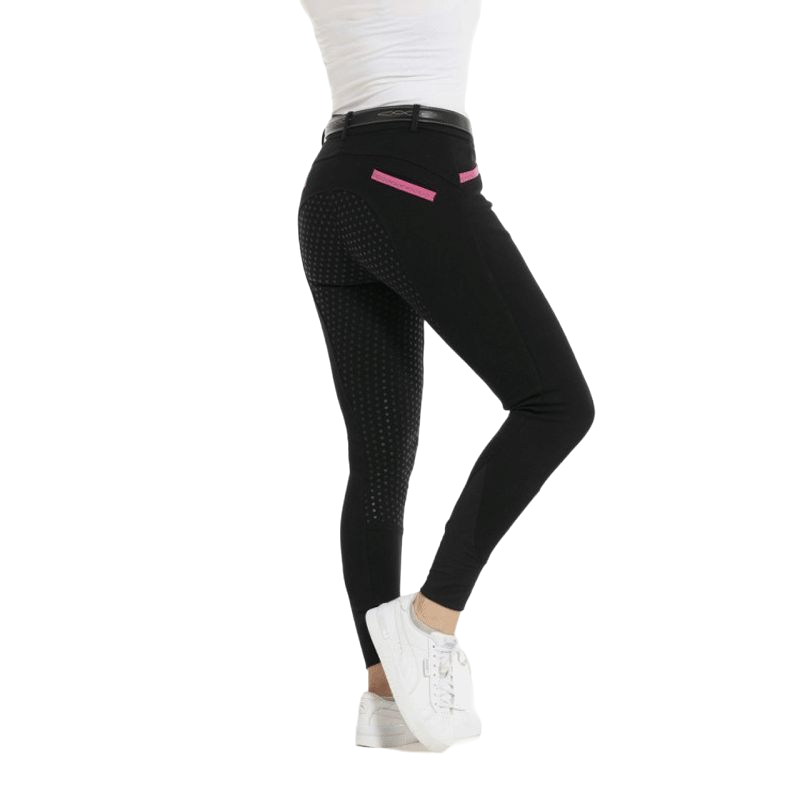 Equithème - Pantalon d'équitation full grip femme Kylie noir | - Ohlala