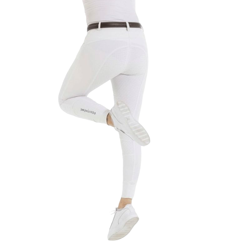 Equithème - Pantalon d'équitation full grip femme Kendal blanc | - Ohlala