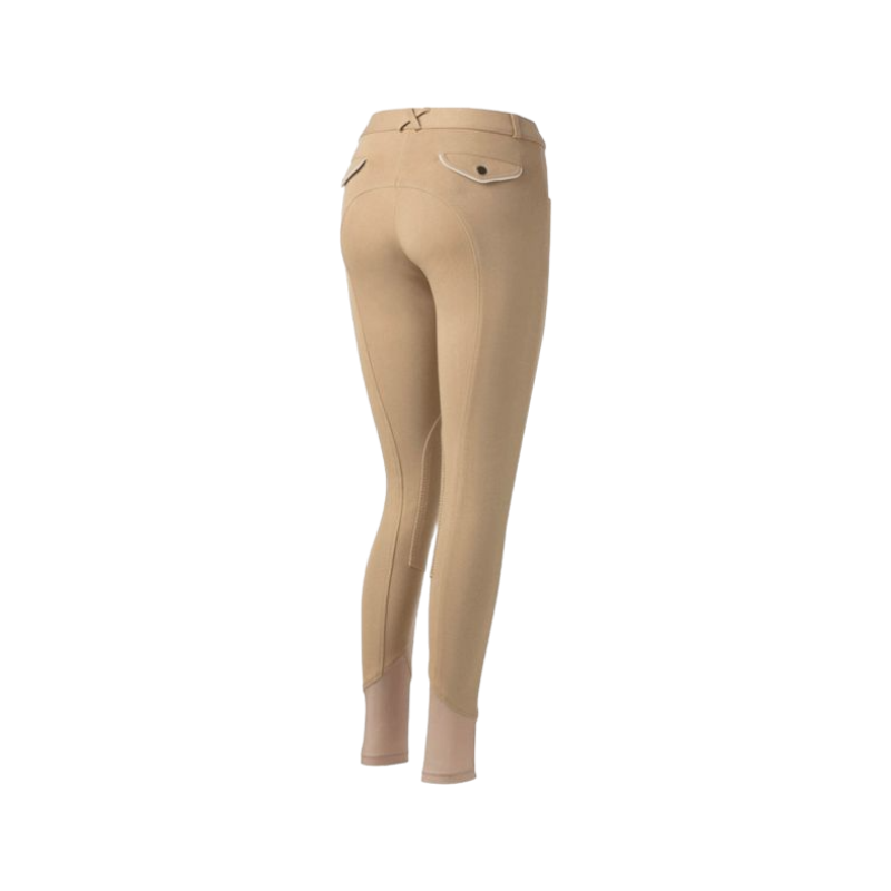 Equithème - Pantalon d'équitation enfant unisexe Pro taupe