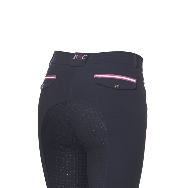 Flags &amp; Cup - Cayenne women's riding pants with navy silicone bottom 