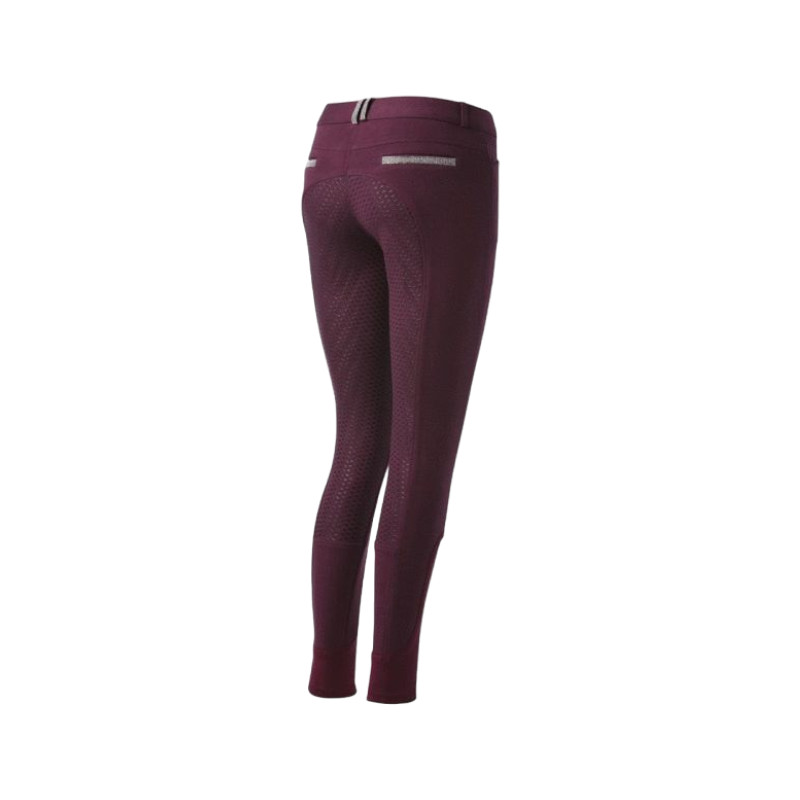 Equithème - Glam women's riding pants with plum silicone bottom 