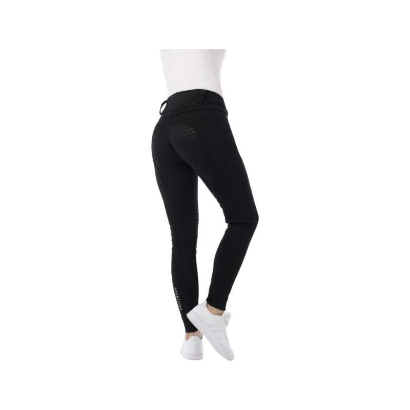 Equithème - Pantalon d'équitation femme softshell Kitzhbuhl full grip noir