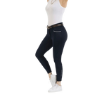 Equithème - Women's full grip riding breeches Claudine navy | - Ohlala