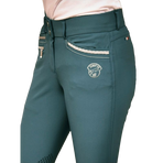Jump'in - Pantalon d'équitation fille Marie Bleu Lagon | - Ohlala