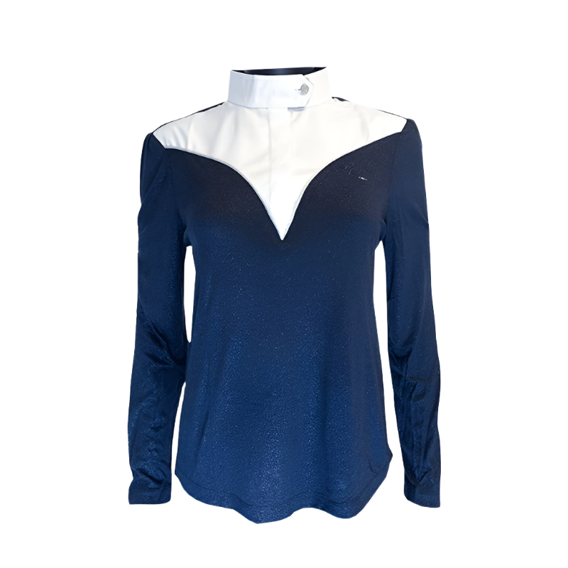 Pénélope Store - Las Vegas Navy glitter long-sleeved polo shirt