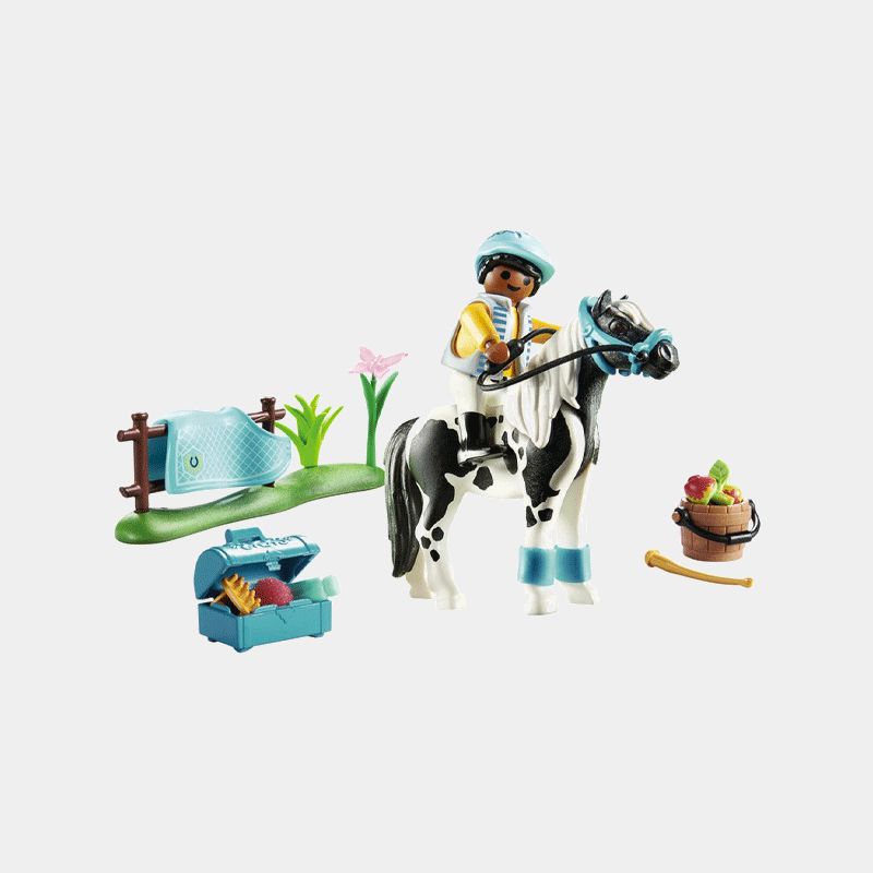 Playmobil - Cavalier et poney Lewitzer | - Ohlala