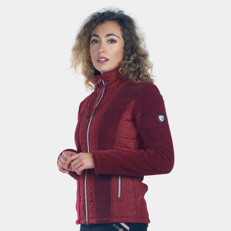 Flags & Cup - Veste polaire femme Sitka Rouge | - Ohlala