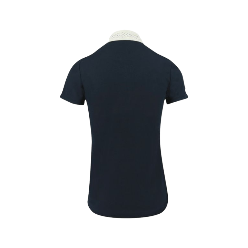 Equithème - Navy short-sleeved bôl polo shirt