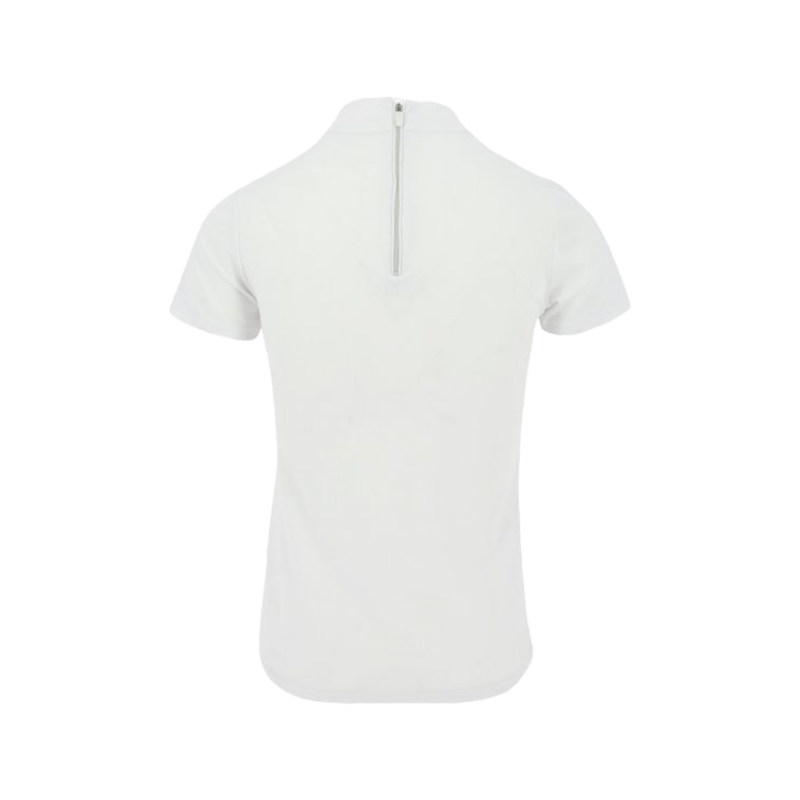 Equithème - Valence white short-sleeved competition polo shirt