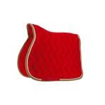 Equithème - Tapis de selle polyfun rouge | - Ohlala